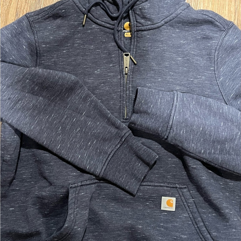 Carhartt Women’s Clarksburg 1/4 quarter zip sweatshirt hoodie size Large 12/14